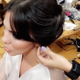 The bridal updo. Screenshot via Snapchat.